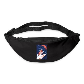 Laika URSS URSS Chien de l’espace cadeau Russie - Sac banane - noir - Devant