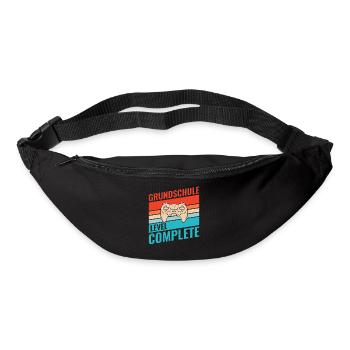 Abschluss Grundschule Retro Vintage Level complete - Gürteltasche - Schwarz - Vorne