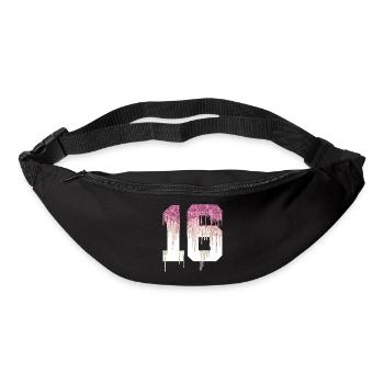 ENFIN 16 DOUX 16ÈME ANNIVERSAIRE - Sac banane - noir - Devant
