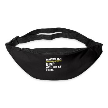 Warum ich Wirtschaftsprüfer bin? Weil ich es kann. - Gürteltasche - Schwarz - Vorne