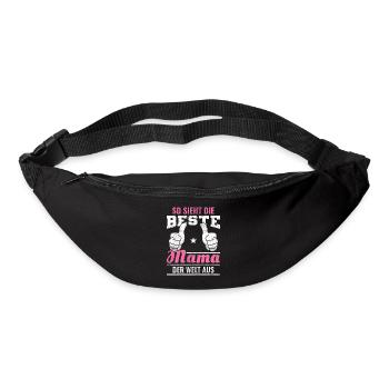 Lustige Sprüche | So sieht die beste Mama aus - Gürteltasche - Schwarz - Vorne