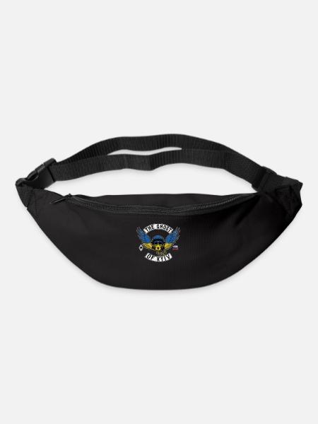 Ghost of Kyiv Ukrainian Flag Ukraine Strong - Bum bag - black