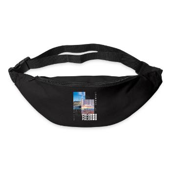 Palermo Italy City Skyline Home Love - Bum bag - black - Front