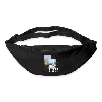 Bilbao Spain City Skyline Home Love Holidays - Bum bag - black - Front