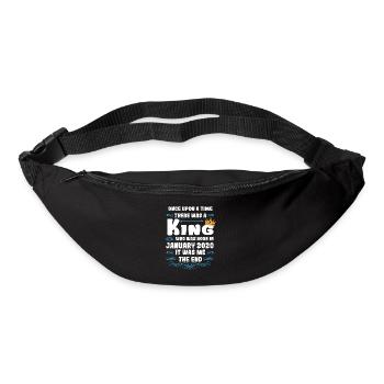 Once upon a time there was a king. January 2020 Birthday - Bum bag - black - Front
