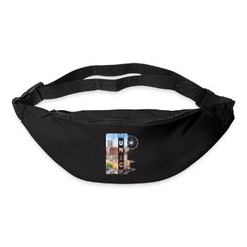 Munich Germany City Skyline Home Love - Bum bag - black - Front