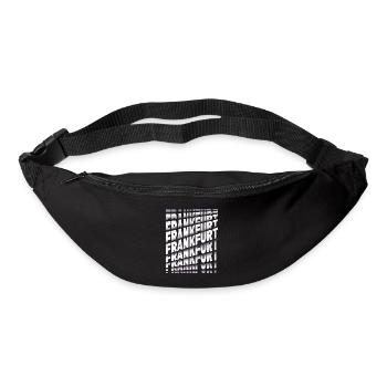 Francfort Allemagne City Font Skyline Accueil - Sac banane - noir - Devant