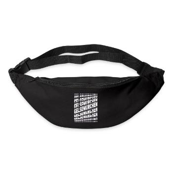 Gelsenkirchen Allemagne City Font Skyline - Sac banane - noir - Devant