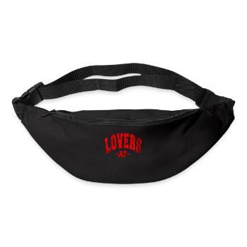 LOVERS AF VALENTINE'S DAY DAY SAYING WOMEN MEN - Bum bag - black - Front