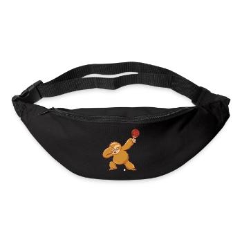 Tischtennis Outfit Damen Katze - Gürteltasche - Schwarz - Vorne