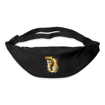 Skateboarding Skate Skater Skateboard Sk8 Gold - Sac banane - noir - Devant