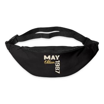 Mai 1987 Geburtstag Mai 1987 Geschenk Mai 1987 Mai - Gürteltasche - Schwarz - Vorne