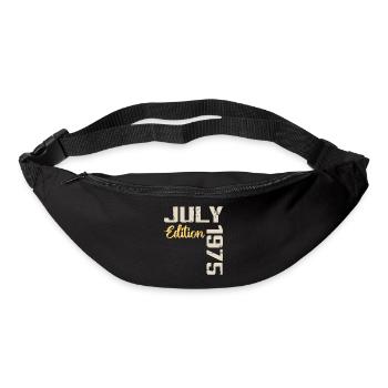 Juillet 1975 Chemise D’anniversaire Juillet 1975 - Sac banane - noir - Devant