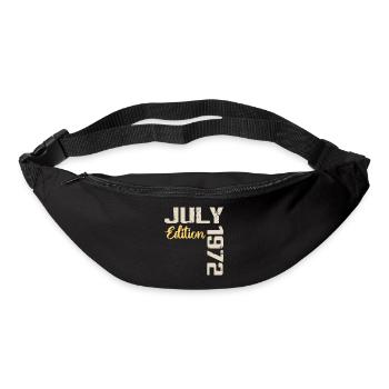 Juillet 1972 Chemise D’anniversaire Juillet 1972 - Sac banane - noir - Devant
