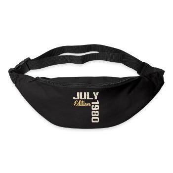 Juillet 1980 Chemise D’anniversaire Juillet 1980 - Sac banane - noir - Devant