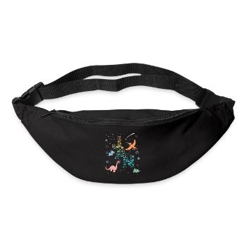 JAN - Schöner Jungen Name mit Dinosaurier - Gürteltasche - Schwarz - Vorne