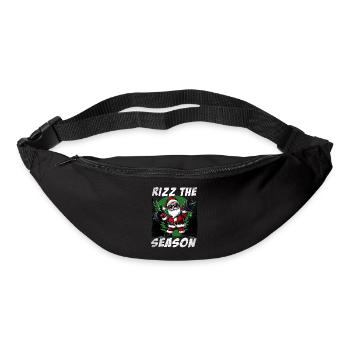 Rizz La saison Drôle Père Noël Noël - Sac banane - noir - Devant
