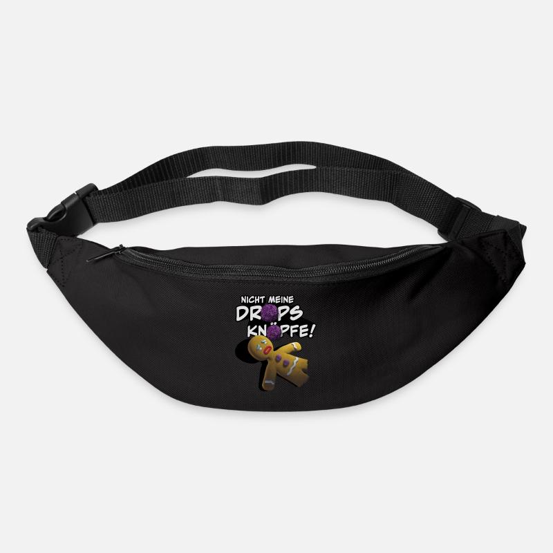 Shrek Design With Gingy And Quote - Bum bag - black