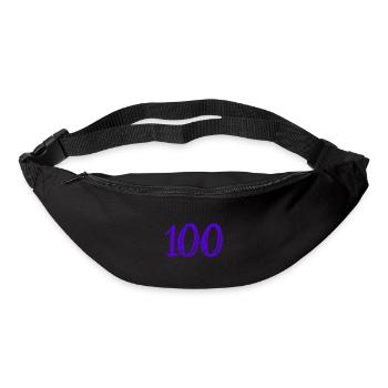 100 JAHRE. 100-jähriges Jubiläum. GEBURTSTAG 100 JAHRE. - Gürteltasche - Schwarz - Vorne
