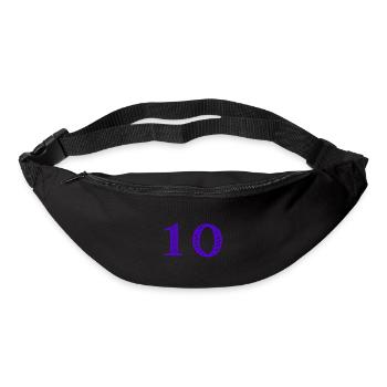 10 JAHRE. 10-JÄHRIGES JUBILÄUM. GEBURTSTAG 10 JAHRE. 10 - Gürteltasche - Schwarz - Vorne