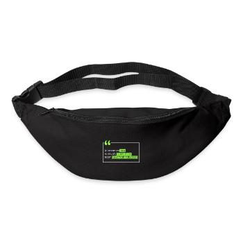 Personne n’achète la réduction de la guérison. - Sac banane - noir - Devant