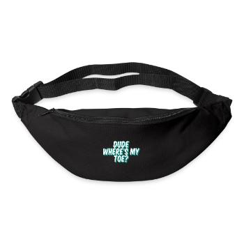 Mec où est mon orteil 2 - Sac banane - noir - Devant