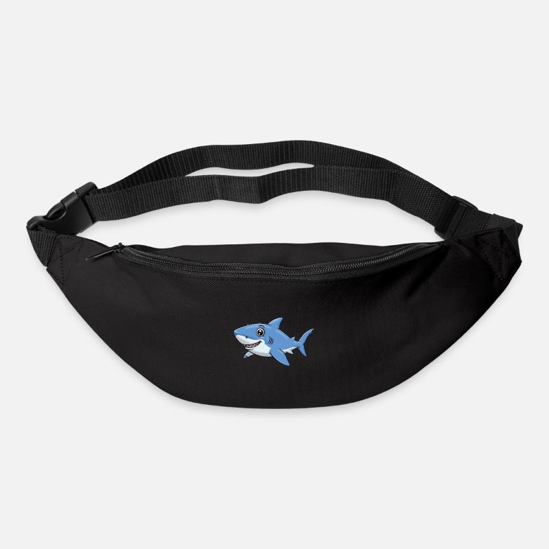 Tier Cartoon Hai - Gürteltasche - Schwarz