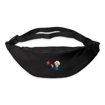 Conception physique amusante - La gravité est tout simplement collante - Sac banane - noir - Devant
