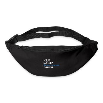 Biologiste marin Océan - Sac banane - noir - Devant