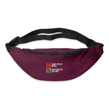 Stayed For The Wi-Fi - Bum bag - burgundy - Front