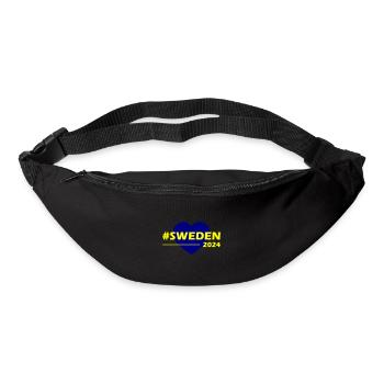 Sweden 2024 Heart Love - Bum bag - black - Front