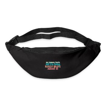 Tummy Ache Survivor My Tummy Hurts Funny Food - Gürteltasche - Schwarz - Vorne