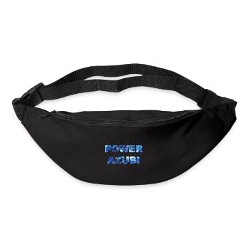 POWER AZUBI - der Auszubildende der Gas gibt Humor - Gürteltasche - Schwarz - Vorne
