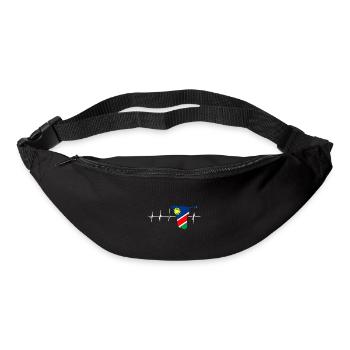 Namibia Afrika Shirt Geschenkidee - Gürteltasche - Schwarz - Vorne