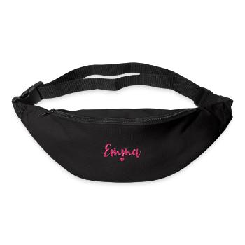 Emma Coeur Rose - Sac banane - noir - Devant