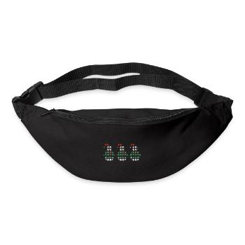 Religieux, Famille, Foi, Espérance, Amour, Noël - Sac banane - noir - Devant