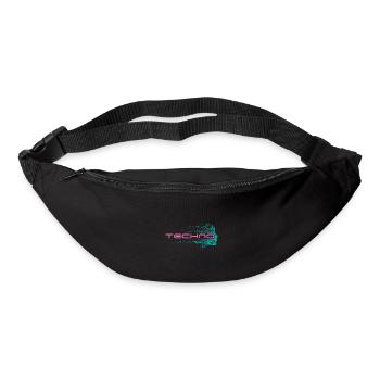 Techno Music DJ Festival edm Party - Bum bag - black - Front