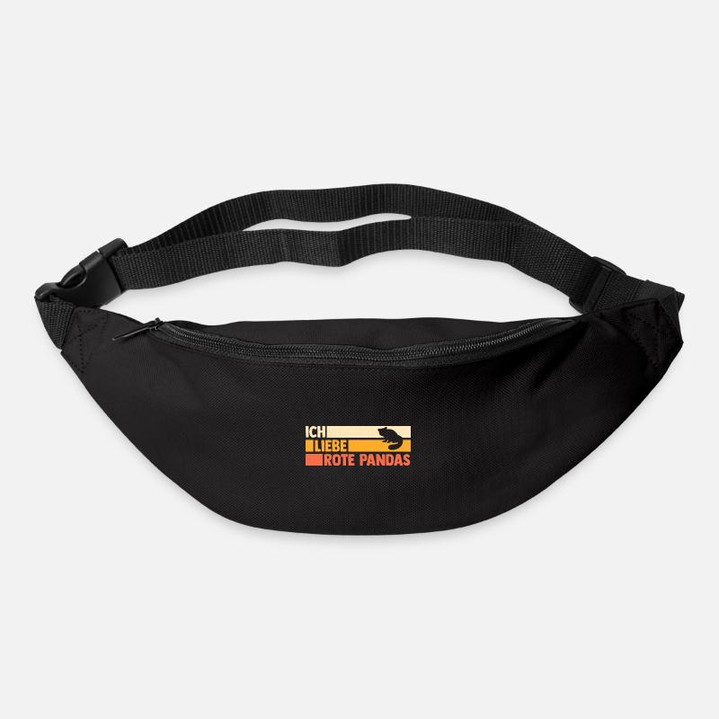 Roter Panda - Gürteltasche - Schwarz