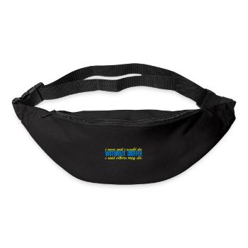 Je n’ai jamais dit que je mourrais sans café 4 - Sac banane - noir - Devant