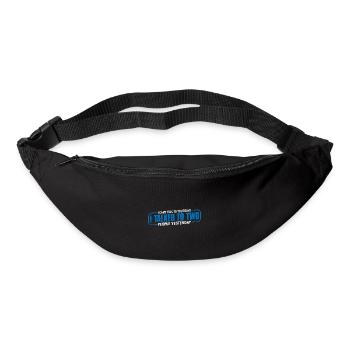 I talked to two people yesterday 4 - Bum bag - black - Front