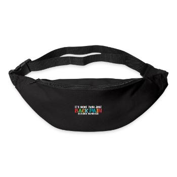 C’est plus qu’un simple mal de dos, une scoliose 8 - Sac banane - noir - Devant