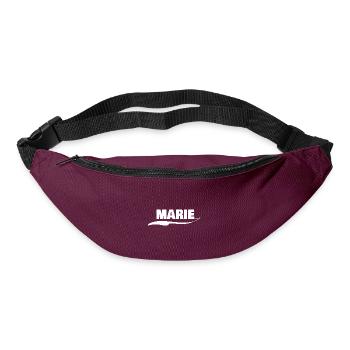 Name tag Marie - Bum bag - burgundy - Front