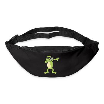 Frosch Dabbing Dab Geschenk - Gürteltasche - Schwarz - Vorne