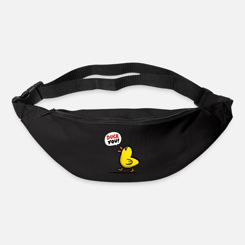 Duck dich - Gürteltasche - Schwarz
