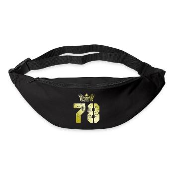78 Number crown - Bum bag - black - Front