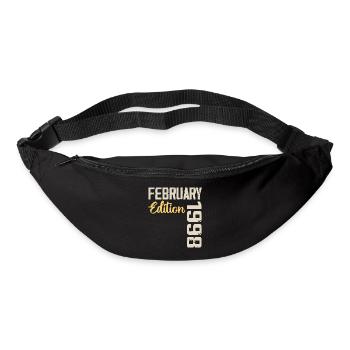 Février 1998 Anniversaire Février 1998 Rétro - Sac banane - noir - Devant