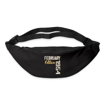 Février 1954 Anniversaire Février 1954 Rétro - Sac banane - noir - Devant