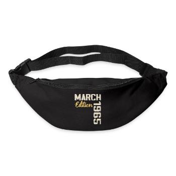 Mars 1965 Cadeau Anniversaire Mars 1965 - Sac banane - noir - Devant