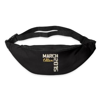 März 2015 Geburtstagsgeschenk März 2015 - Gürteltasche - Schwarz - Vorne