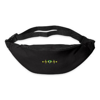 Herzschlag Brasilianer Brasilien - Gürteltasche - Schwarz - Vorne